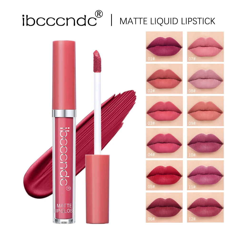 Matte Liquid Lipstick Long Lasting Waterproof Lip Glaze