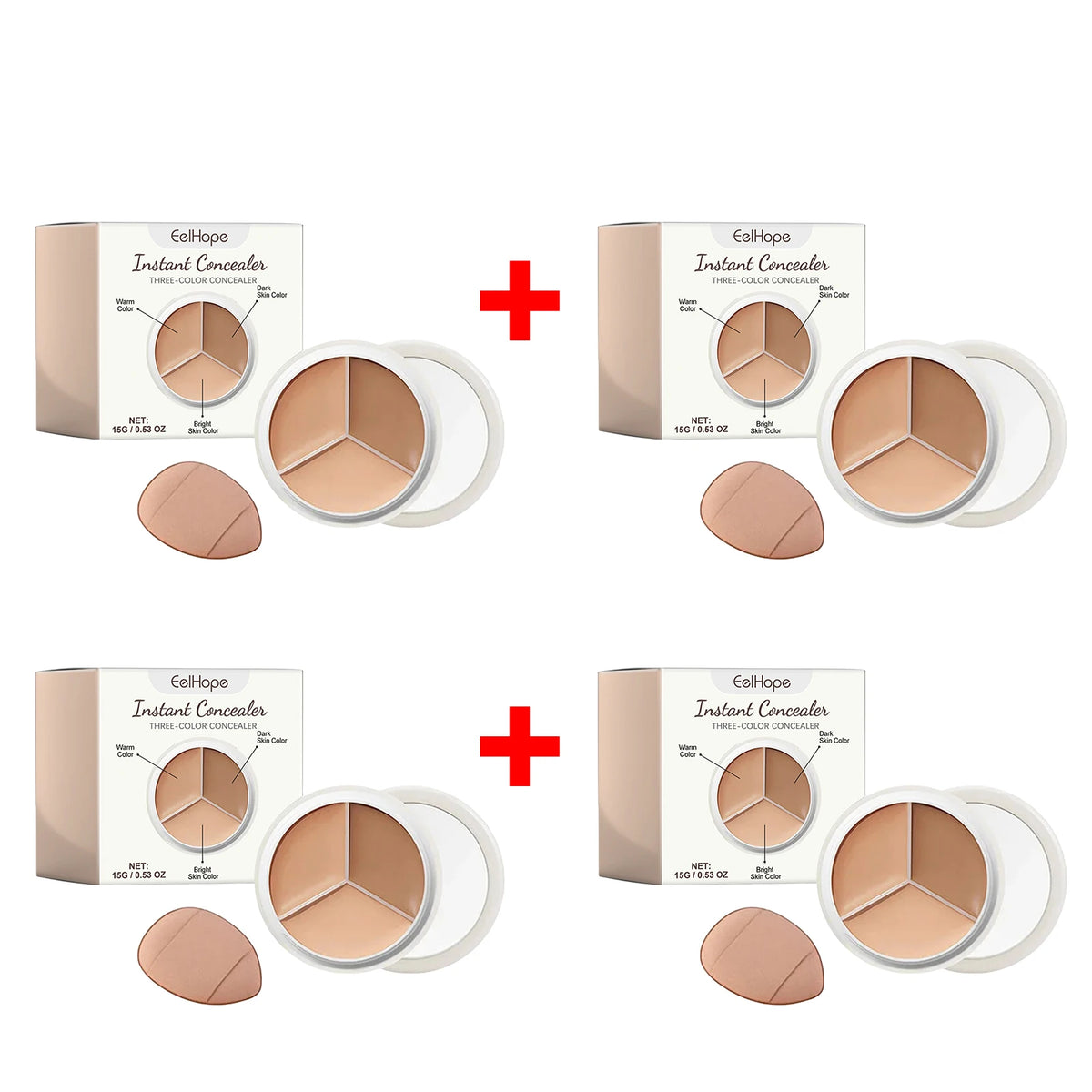 3 Color Cream Concealer Palette Color Correcting Makeup