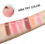 Embossed Blush Palette Matte Face Powder Cheek Makeup