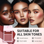 2 in 1 Cream and Powder Blush Face Blusher Makeup Palette