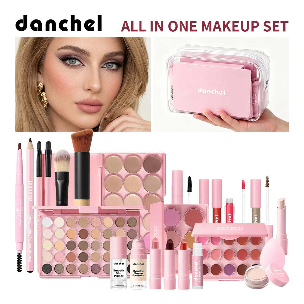 All in One Makeup Kit Professional Cosmetic Set for Face and Eyes - 22