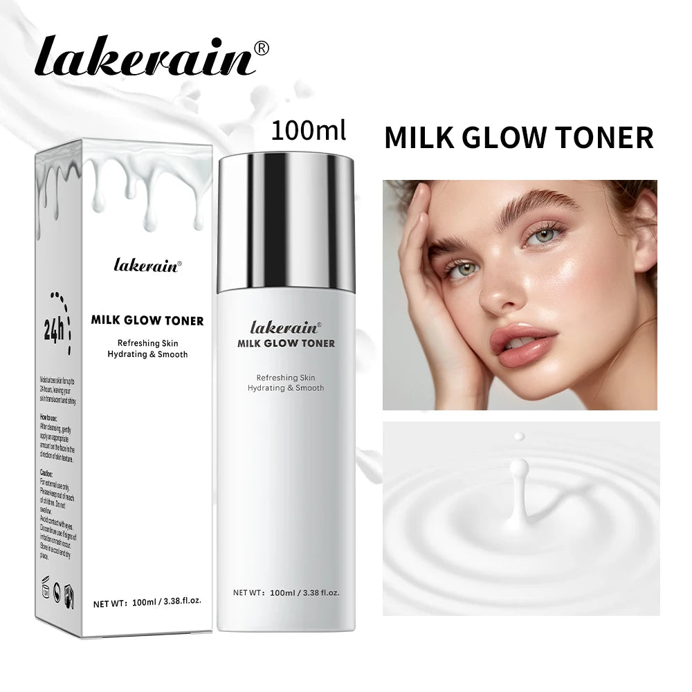 Milk Glow Toner Hydrating Facial Essence for Bright Skin