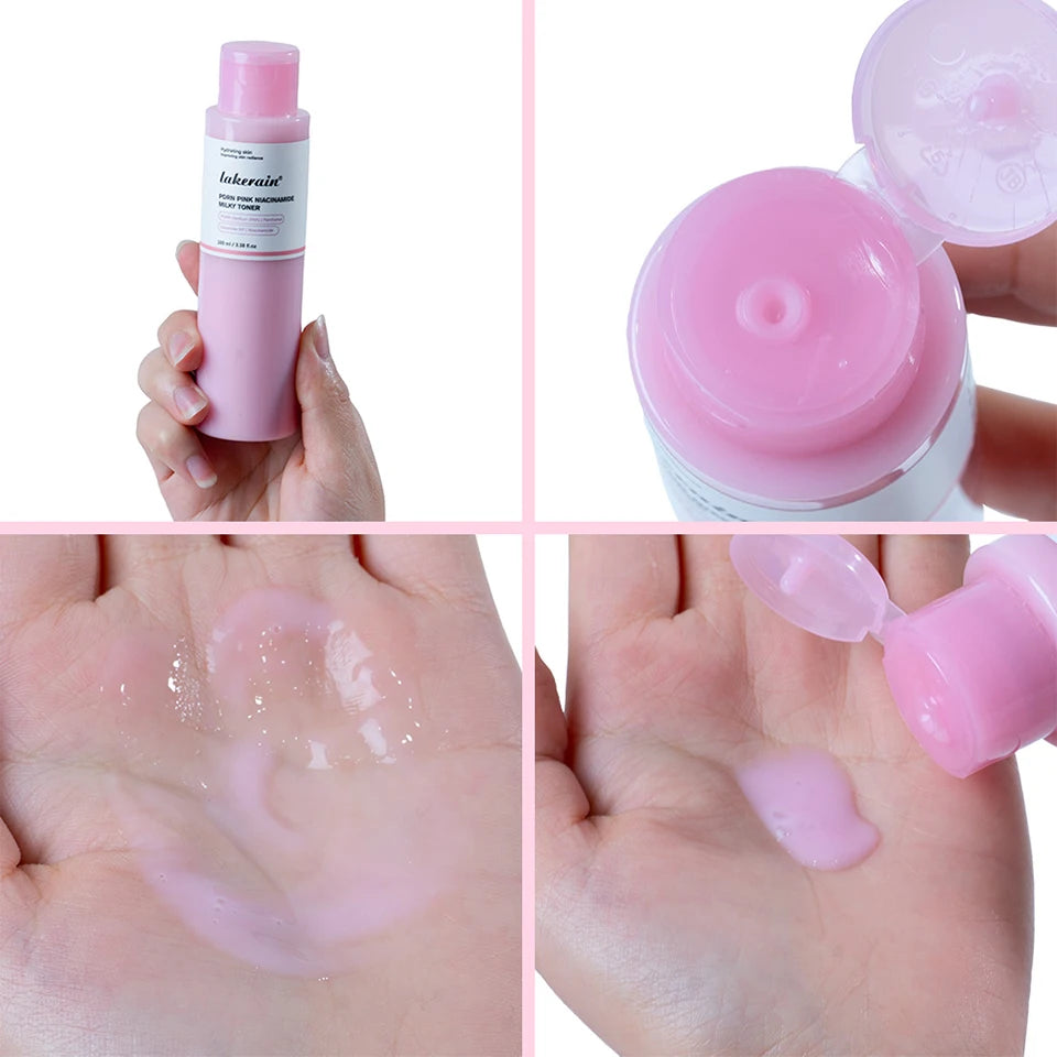 PDRN Niacinamide Toner Pink Milky Facial Lotion for Glowing Skin