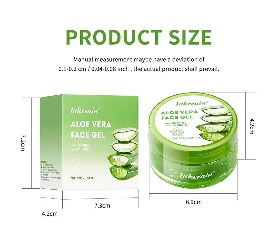 Aloe Vera Gel Moisturizing Soothing Hydrating Face Cream Skin Care