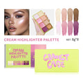 Cream Highlighter Palette and Face Bronzer Makeup Set