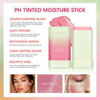 Tinted Blush Stick Moisturizing Cream Blusher for Cheeks and Lips