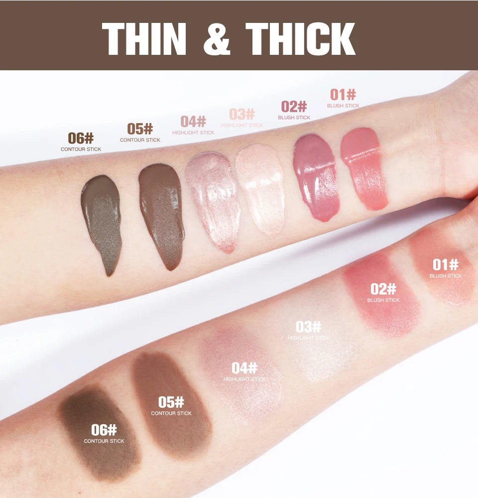 Liquid Face Contour Wand Stick Makeup Highlighter and Blusher