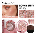Roller Blush Spherical Powder Beads Shimmer Face Makeup Blusher