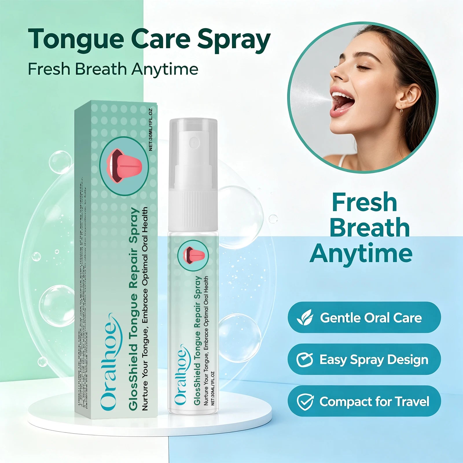 Tongue Repair Spray Oral Breath Freshener - 1