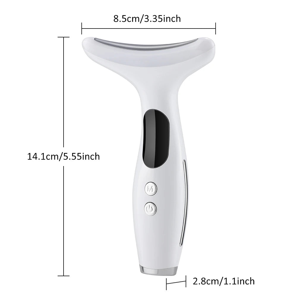 LED Neck Beauty Device EMS Facial Lifting and Skin Tightening Massager