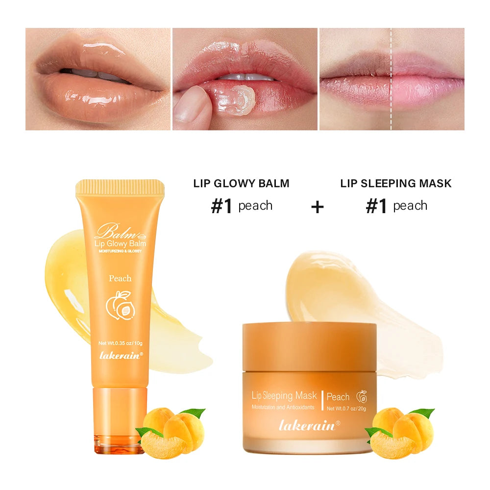Lip Balm and Sleeping Mask Set Moisturizing Lip Care Treatment - 33