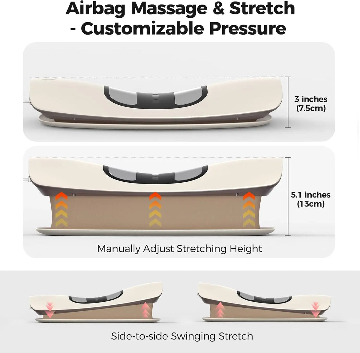 Electric Lumbar Traction Massager Back Stretcher Spine Support Device