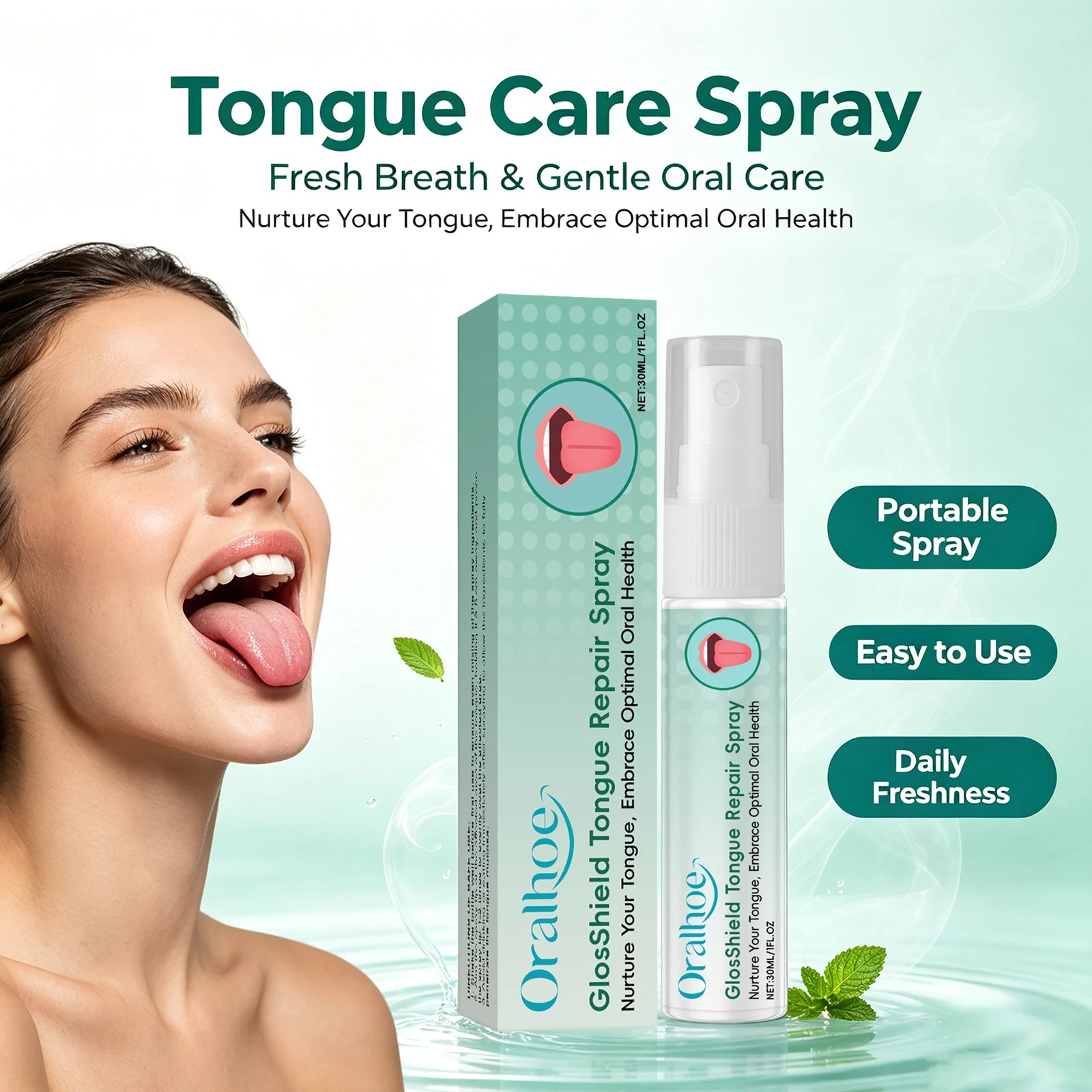 Tongue Repair Spray Oral Breath Freshener - 3