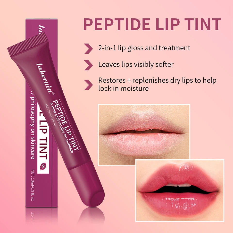 Peptide Lip Tint Moisturizing Lip Gloss Hydrating Tinted Balm
