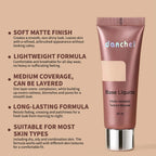 Liquid Foundation Long Lasting Face Makeup Base Matte Velvet Coverage