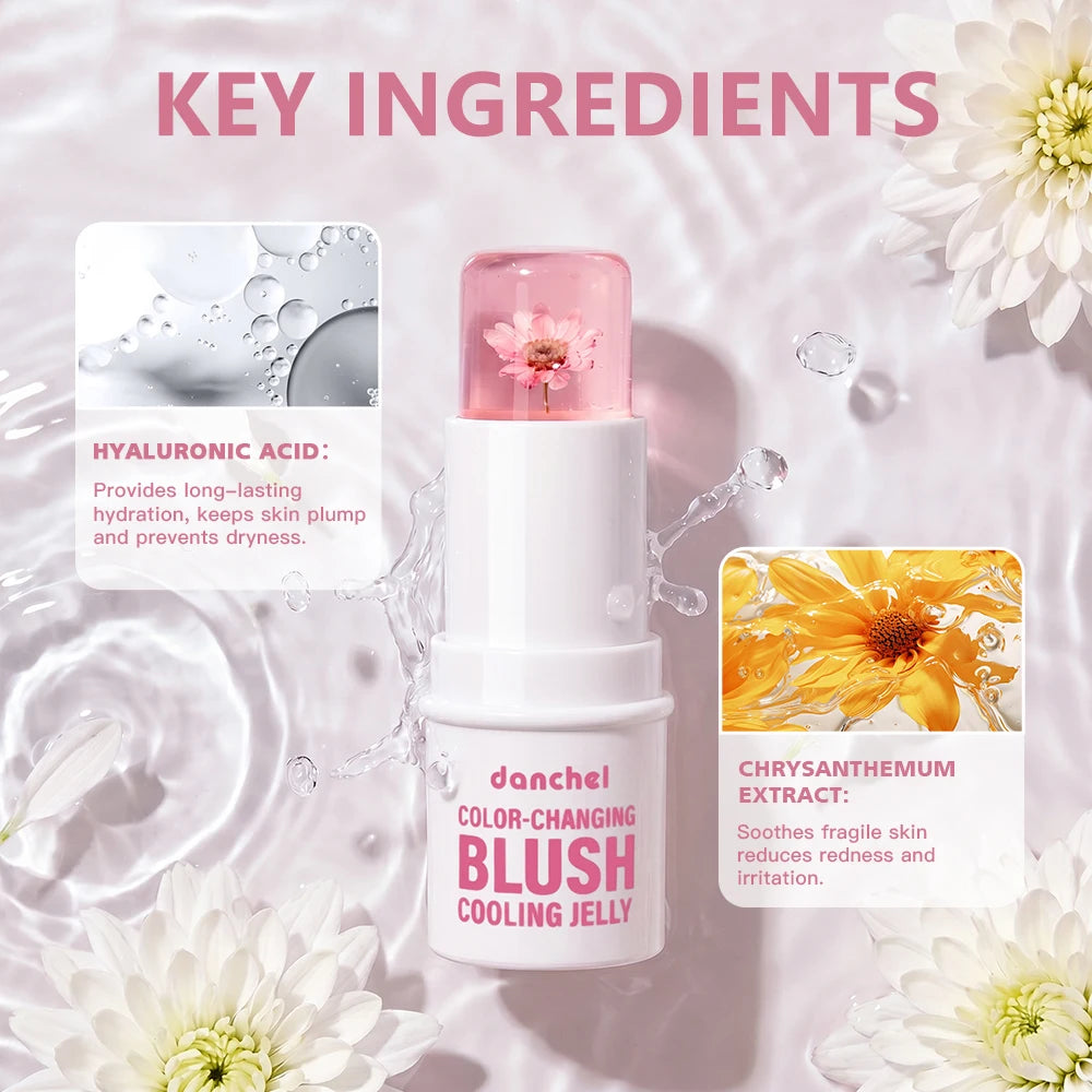 Color Changing Jelly Blush Stick pH Adaptive Cheek and Lip Tint
