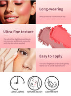 Embossed Blush Palette Matte Face Blusher Makeup Powder