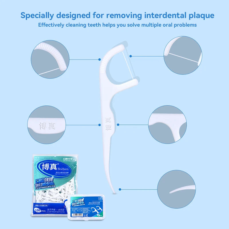 Portable Dental Floss Picks High Tension Floss Sticks Oral Care Set - 13