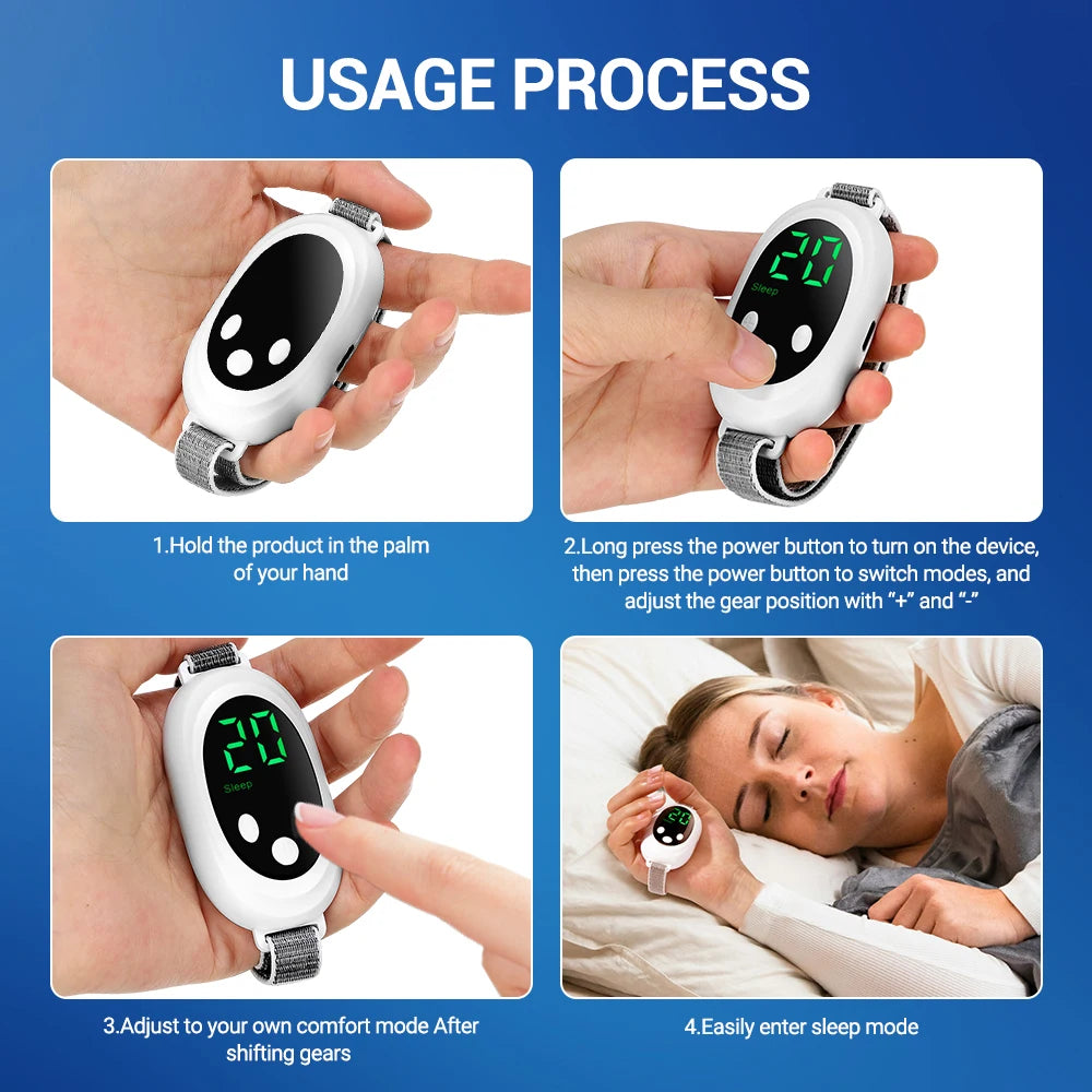 Handheld Sleep Aid Device Microcurrent Pulse Relaxing Massager