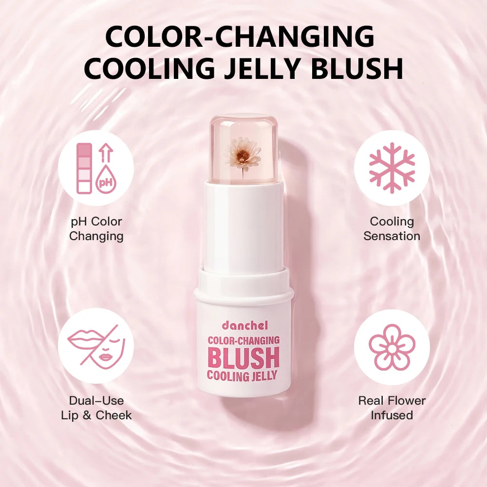 Color Changing Jelly Blush Stick pH Adaptive Cheek and Lip Tint