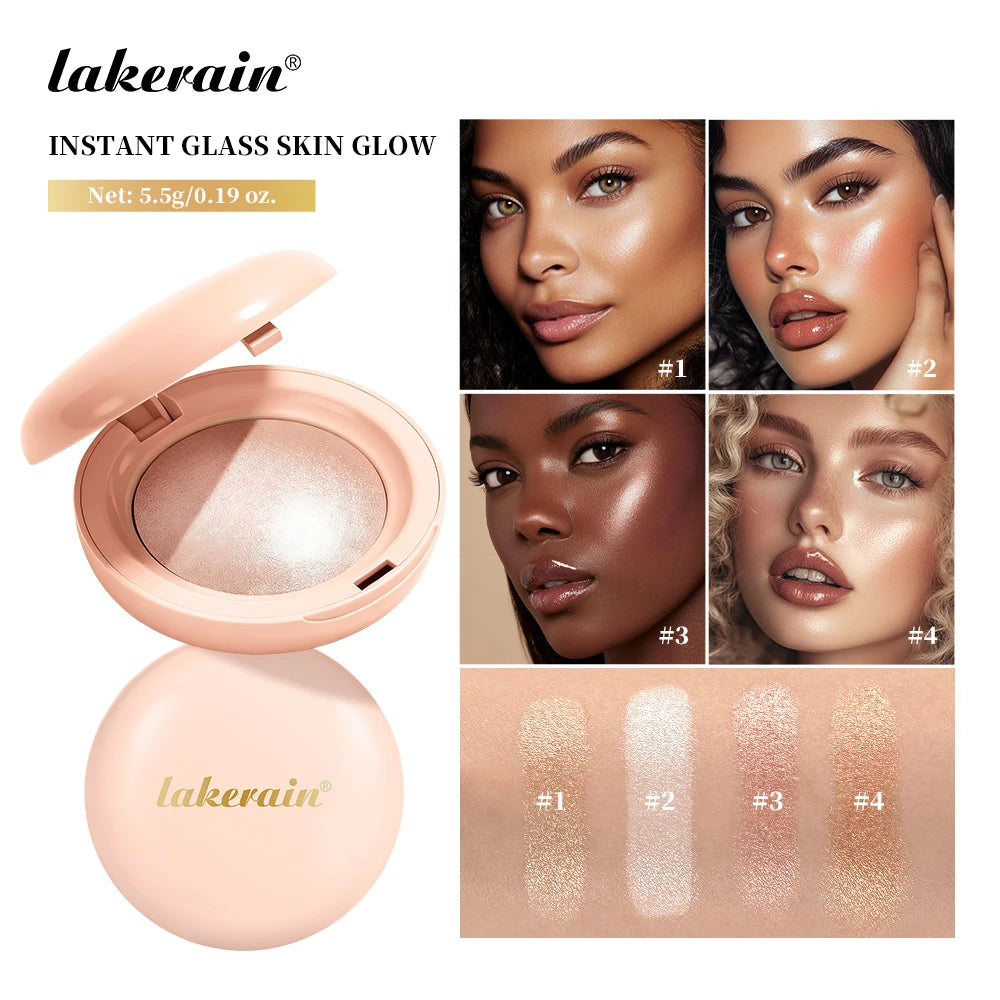 Radiant Highlighter Powder Shimmer Face Bronzer Makeup