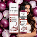 Onion Biotin Shampoo Hair Thickening Wash for Volume and Scalp Care