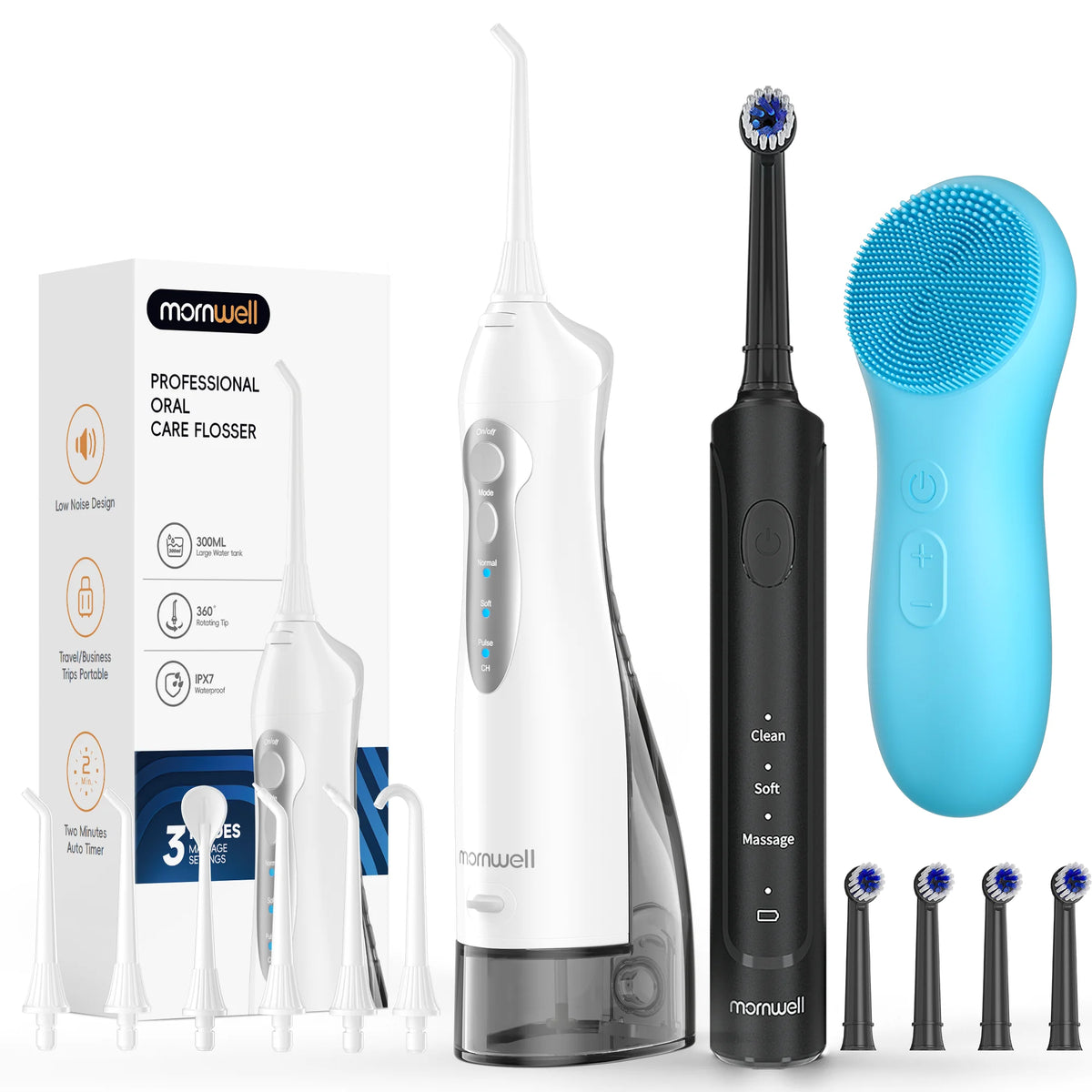 3 in 1 Oral Care Kit Water Flosser and Electric Toothbrush Set