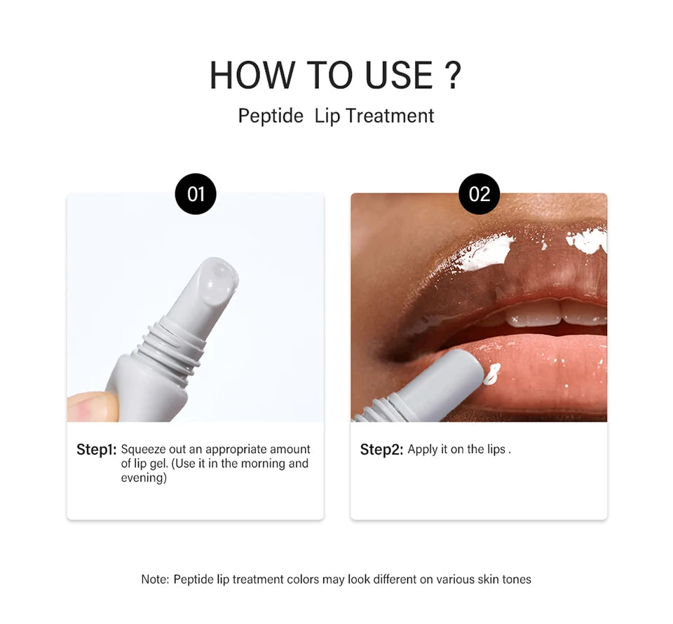 Peptide Lip Treatment Moisturizing Lip Balm Care Gel