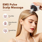 Electric Scalp Massager and Hair Oil Applicator Brush