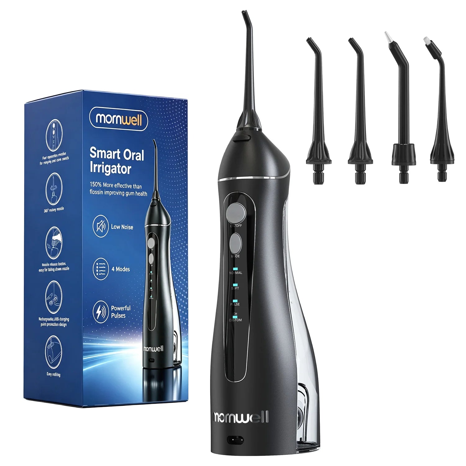 Portable Water Flosser Cordless Dental Oral Irrigator - 1