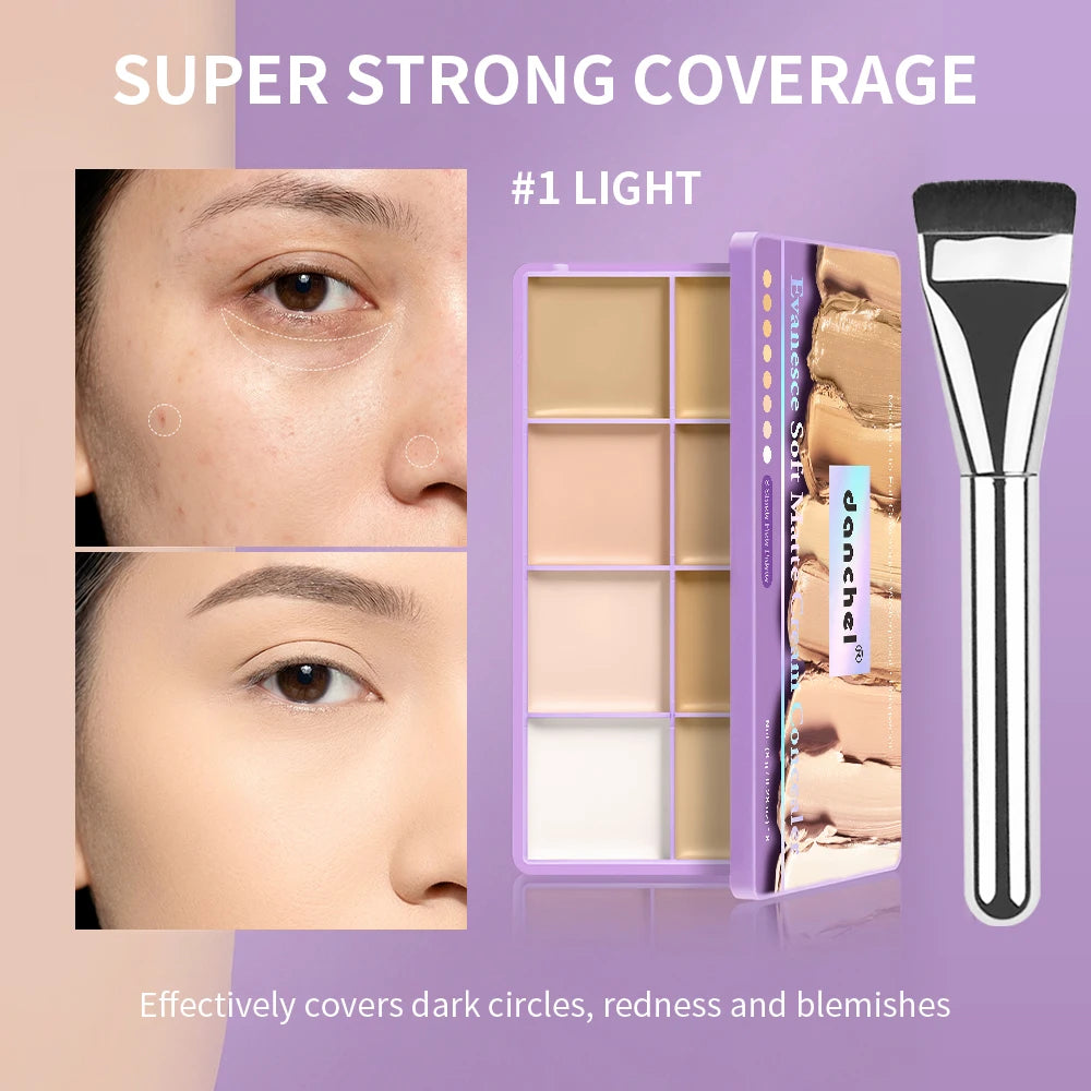 8 Shade Cream Concealer Palette Face Contour and Makeup Corrector - 20
