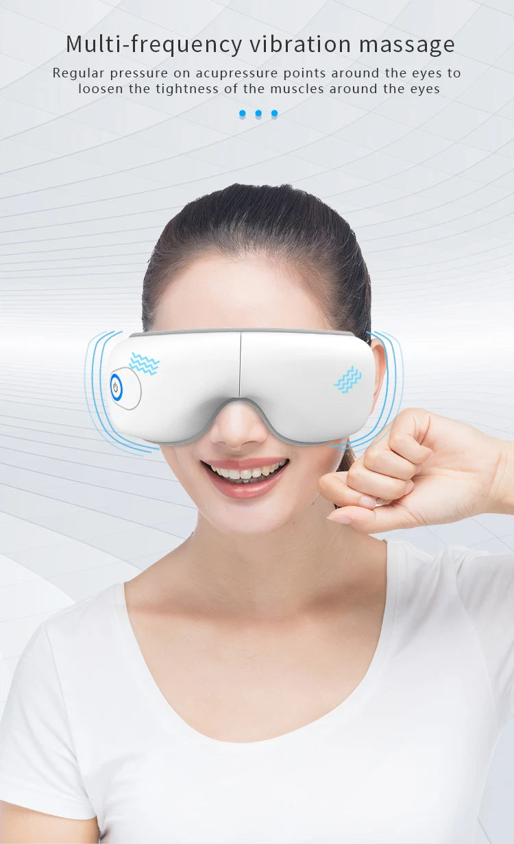 Eye Massager with Heat and Vibration Rechargeable Eye Relaxation Mask - 12