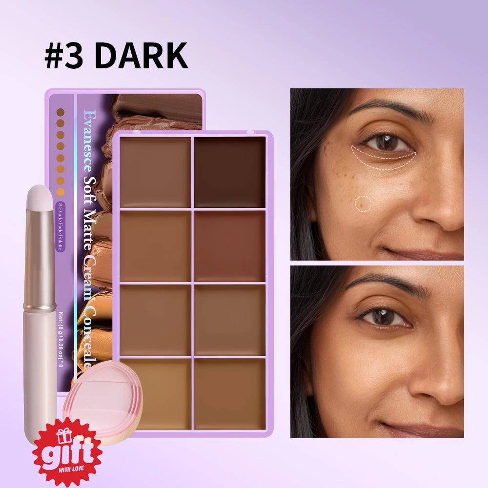 Cream Concealer Palette and Contouring Kit - 21