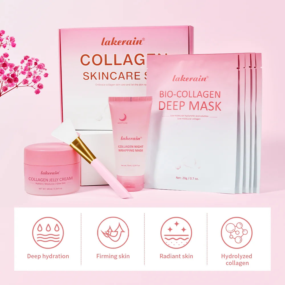 Collagen Skincare Set Facial Moisturizer Routine - 3