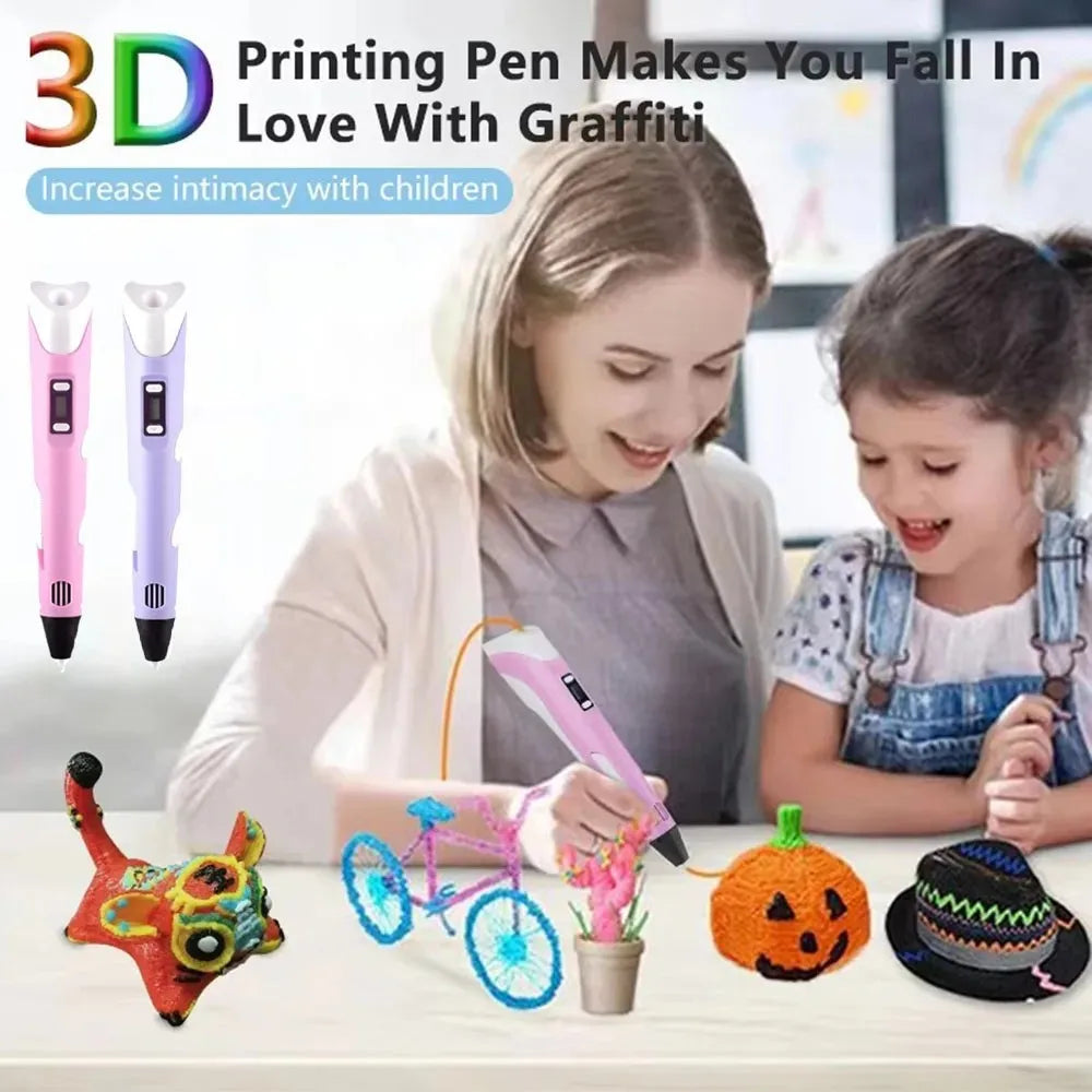 3D Printing Pen Kids DIY Drawing Pen 3D Art Craft Tool
