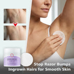Ingrown Hair Pads and Razor Bump Treatment Exfoliating Wipes