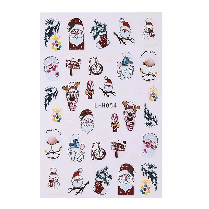 Christmas Nail Stickers Winter Nail Art Decals