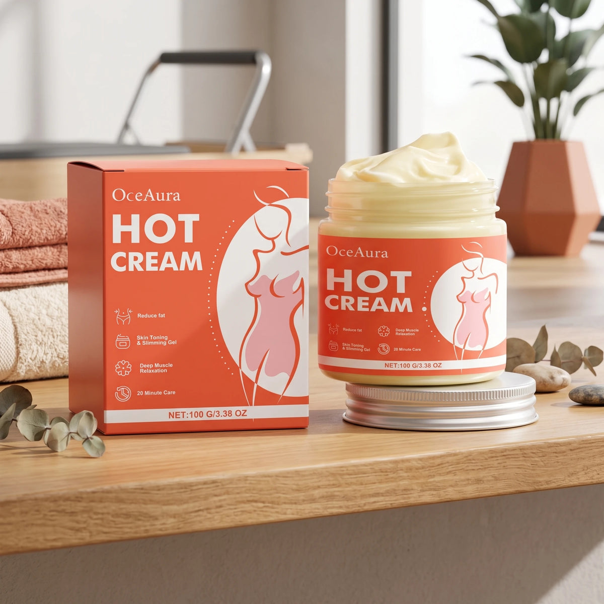 Hot Cream Anti Cellulite Massage Gel Slimming Body Shaping Cream