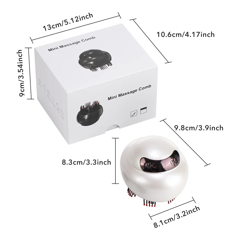 Electric Scalp Massager and Hair Oil Applicator Brush