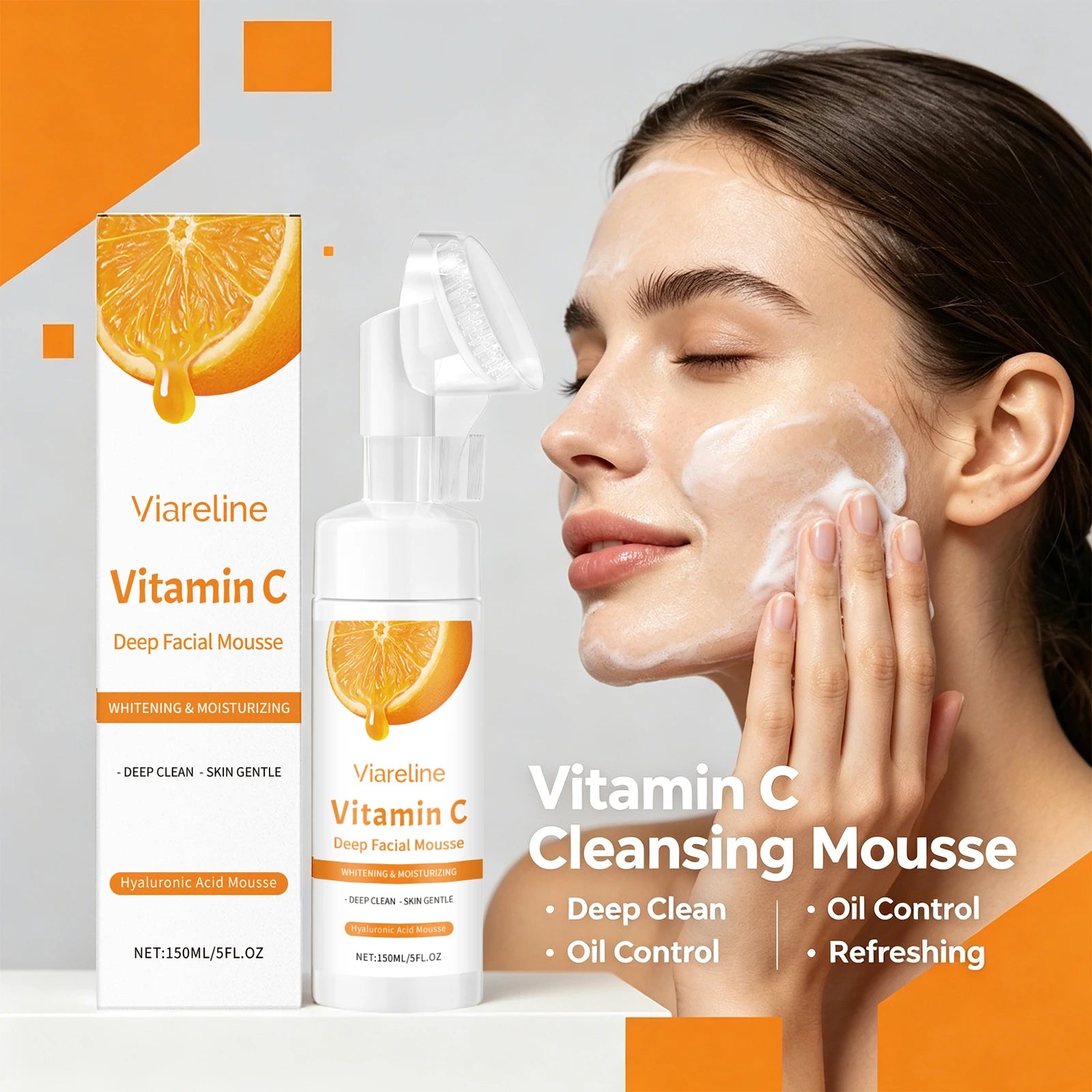 Vitamin C Facial Cleanser and Foaming Face Wash - 4