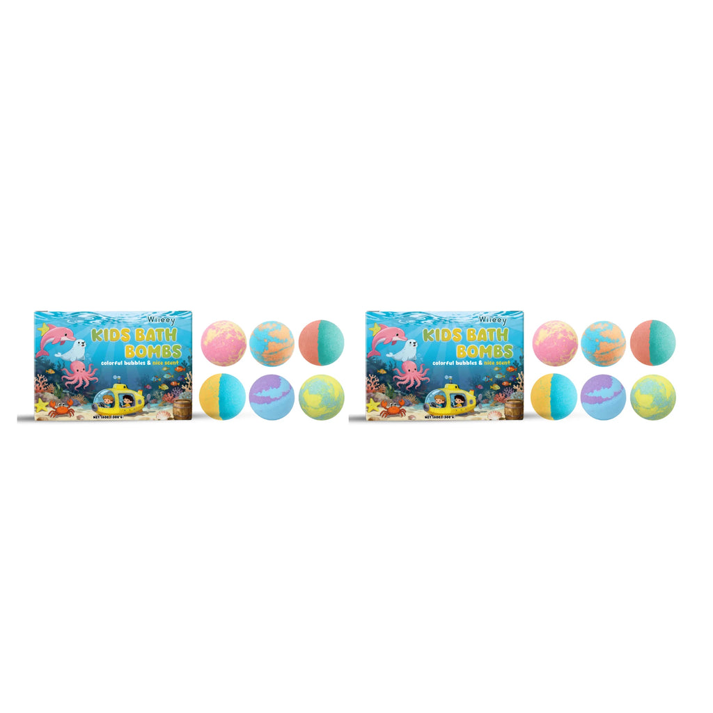 Kids Bath Bomb Set Moisturizing Fizzy Bubble Balls for Children