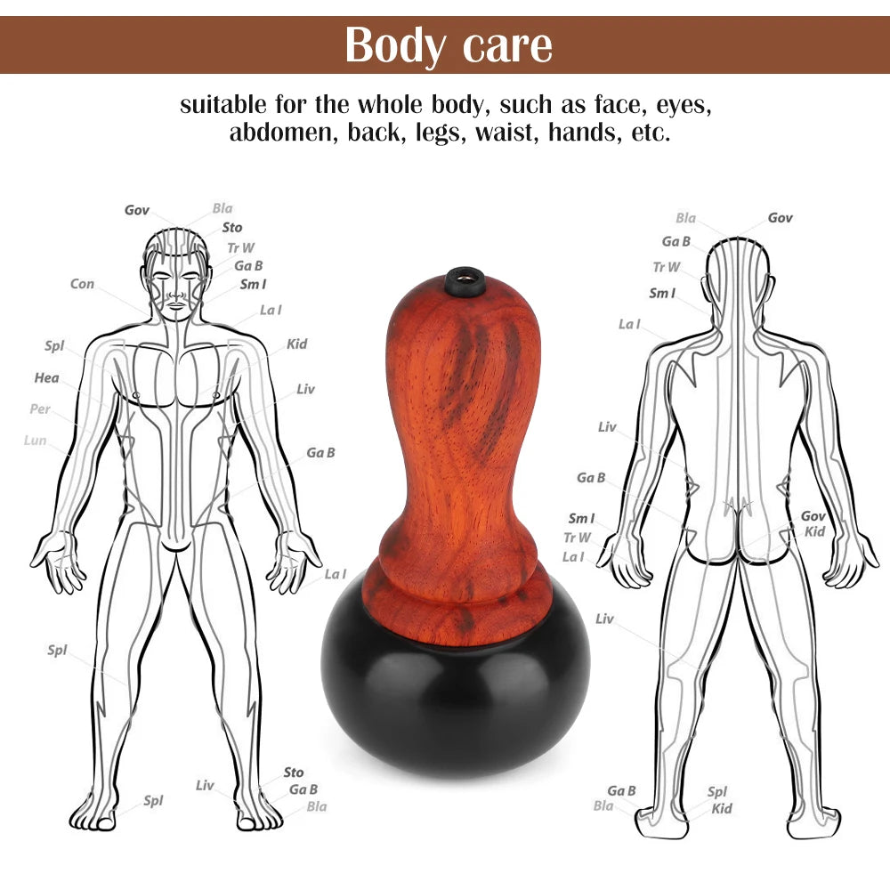 Electric Bianstone Gua Sha Massager Heated Scraping Tool