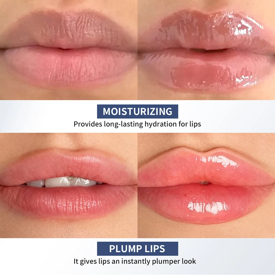 Lip Plumper Serum Hydrating Lip Volumizer Gloss - 10