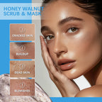 Honey Walnut Facial Scrub and Exfoliating Mask