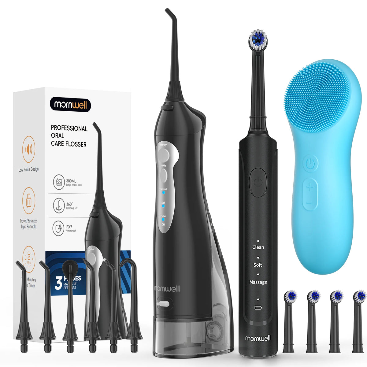 3 in 1 Oral Care Kit Water Flosser and Electric Toothbrush Set