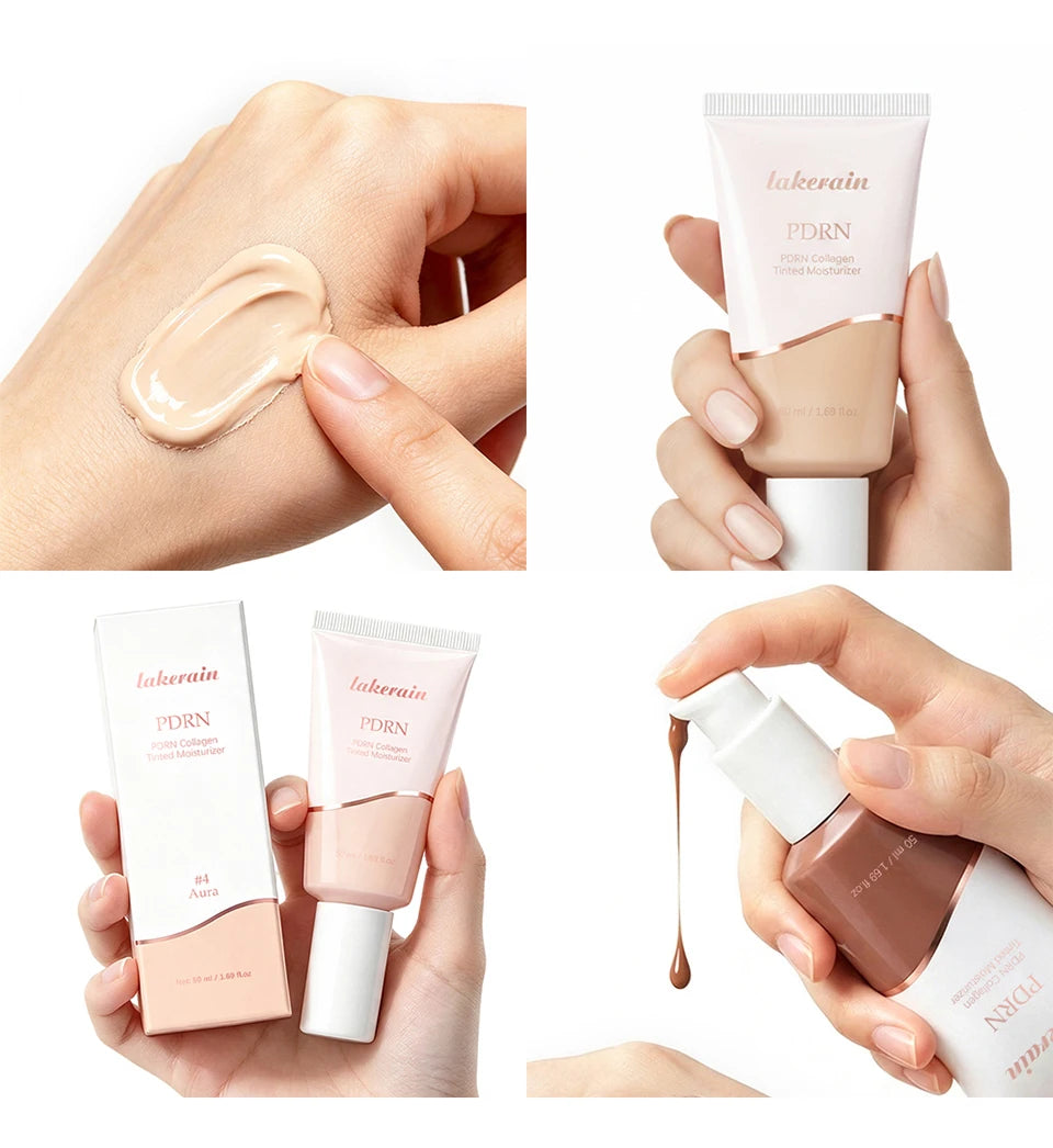 PDRN Collagen Tinted Moisturizer Radiant Glow Skin Tint Foundation - 18