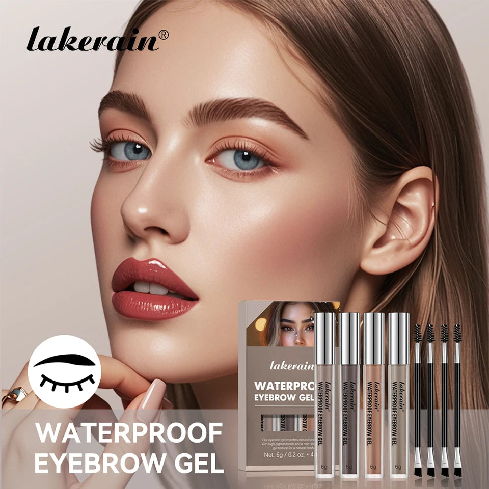 Waterproof Eyebrow Gel Set Long Lasting Eyebrow Tint Makeup - 7