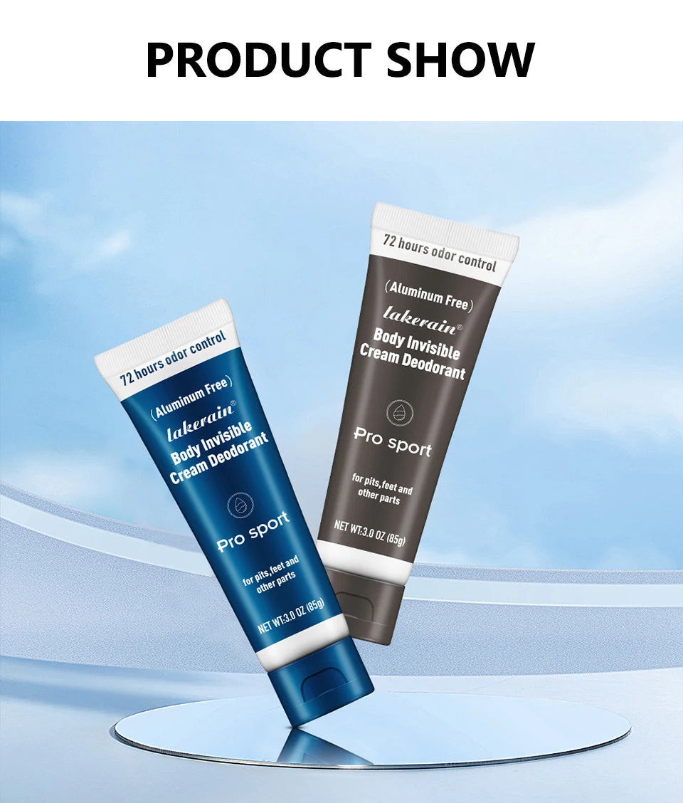 Body Invisible Cream Deodorant 72H Odor Protection Antiperspirant - 16