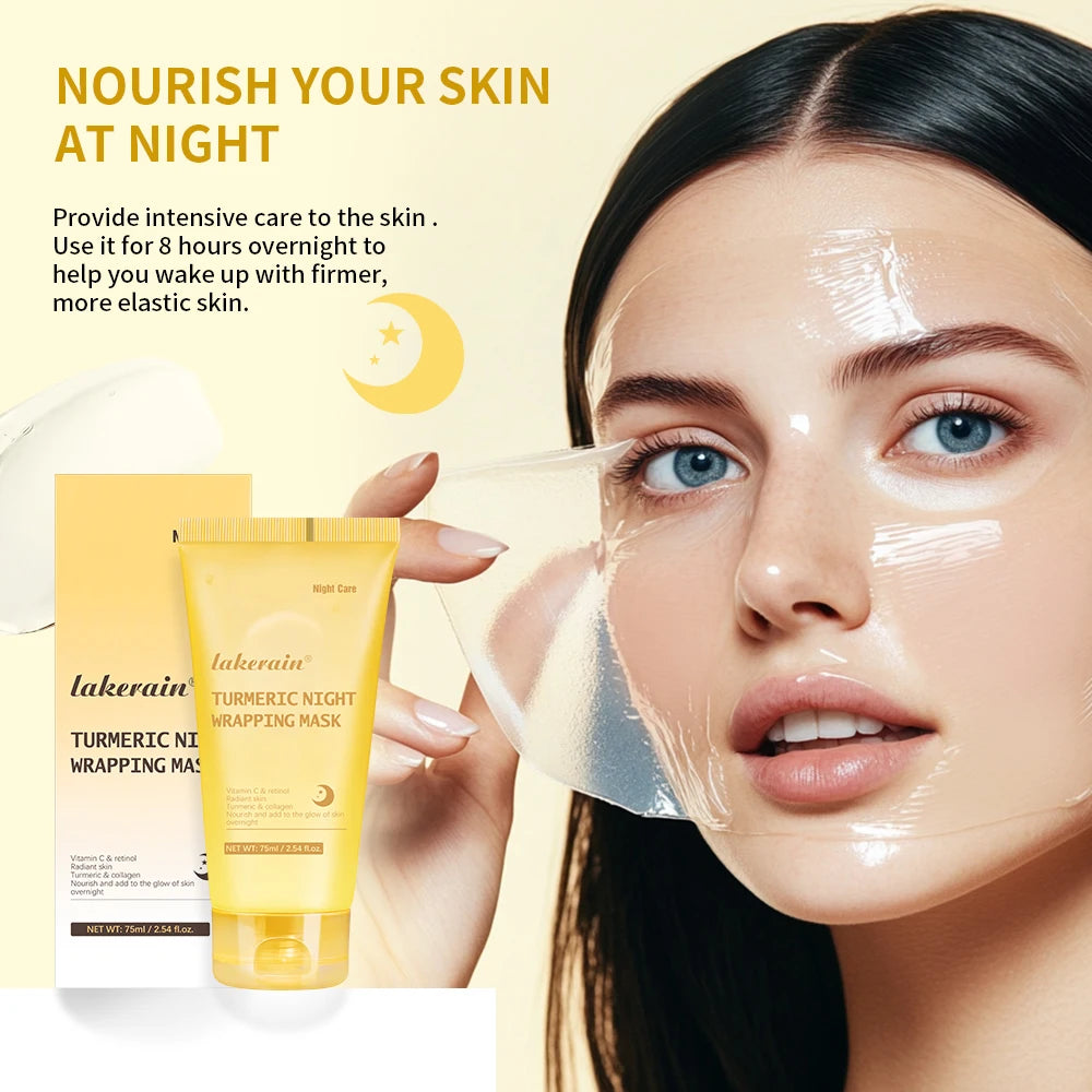 Collagen Overnight Peel Off Mask Korean Night Wrapping Face Treatment - 5