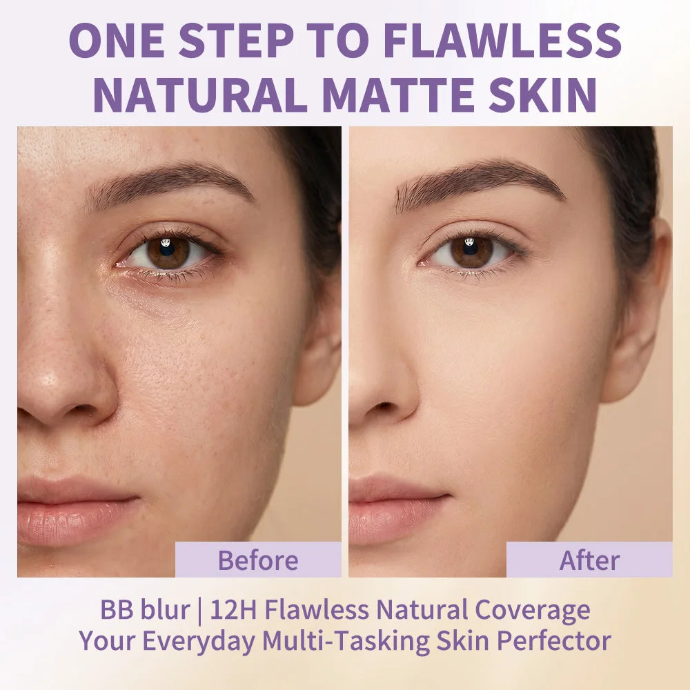 Matte Tinted Moisturizer BB Cream Flawless Liquid Foundation - 5